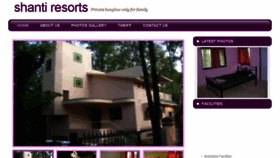 What Shantiresort.com website looked like in 2013 (10 years ago)
