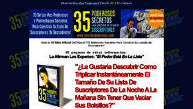 What Secretospoderosos.com website looked like in 2013 (10 years ago)
