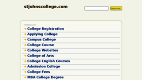 What Stjohnscollege.com website looked like in 2013 (10 years ago)