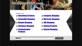 What Shoppingblogs.com website looked like in 2013 (10 years ago)