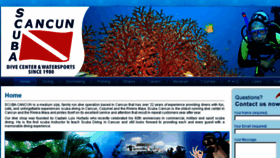 What Scubacancun.com.mx website looked like in 2013 (10 years ago)