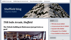 What Sheffieldblog.com website looked like in 2013 (10 years ago)
