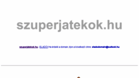What Szuperjatekok.hu website looked like in 2013 (10 years ago)