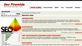 What Seopiramida.pl website looked like in 2013 (10 years ago)