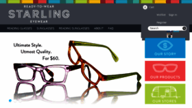 What Starlingeyewear.com website looked like in 2013 (10 years ago)