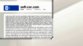 What Soft-cor.com website looked like in 2013 (10 years ago)