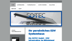 What Sotec.net website looked like in 2013 (10 years ago)