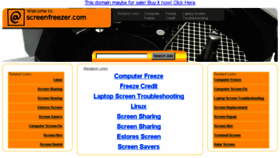 What Screenfreezer.com website looked like in 2013 (10 years ago)