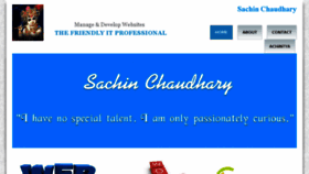 What Sachinchaudhary.in website looked like in 2013 (10 years ago)