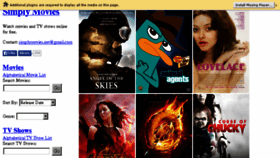 What Simplymovies.net website looked like in 2013 (10 years ago)