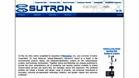 What Sutron.com website looked like in 2013 (10 years ago)