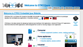What Stm32java.com website looked like in 2013 (10 years ago)