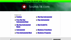 What Soundclik.com website looked like in 2013 (10 years ago)