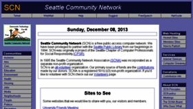 What Scn.org website looked like in 2014 (10 years ago)