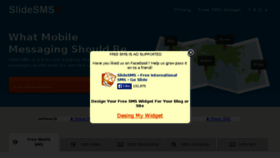 What Slidesms.com website looked like in 2014 (10 years ago)