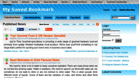 What Savedbookmark.com website looked like in 2014 (10 years ago)