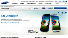 What Samsungmobile.com.sg website looked like in 2014 (10 years ago)
