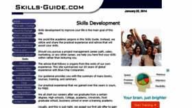 What Skills-guide.com website looked like in 2014 (10 years ago)