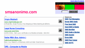 What Smsanonimo.com website looked like in 2014 (10 years ago)
