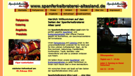 What Spanferkelbraterei-altesland.de website looked like in 2014 (10 years ago)