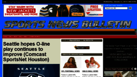 What Sportsnewsbulletin.com website looked like in 2014 (10 years ago)