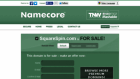 What Squarespin.com website looked like in 2014 (10 years ago)