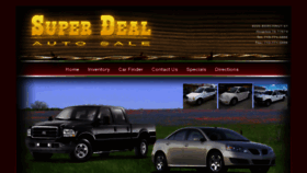 What Superdealautosale.com website looked like in 2014 (10 years ago)