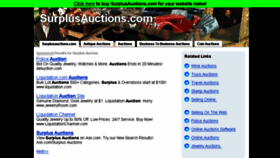What Surplusauctions.com website looked like in 2014 (10 years ago)