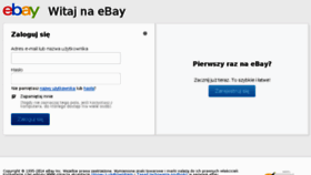 What Signin.ebay.pl website looked like in 2014 (10 years ago)