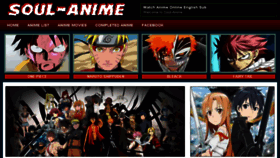 What Soul-anime.net website looked like in 2014 (10 years ago)