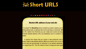What Shorturls.us website looked like in 2011 (13 years ago)