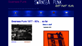 What Swanseapunk.co.uk website looked like in 2014 (10 years ago)