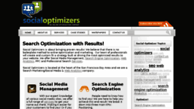 What Socialoptimizers.com website looked like in 2014 (10 years ago)