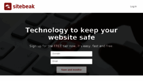 What Sitebeak.com website looked like in 2014 (10 years ago)