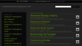 What Saalbachhinterglemm.com website looked like in 2014 (10 years ago)