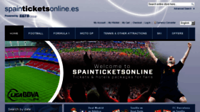 What Spainticketsonline.es website looked like in 2014 (10 years ago)