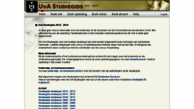 What Studiegids.uva.nl website looked like in 2014 (10 years ago)