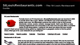 What Stlouisrestaurants.com website looked like in 2014 (10 years ago)