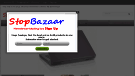 What Stopbazaar.com website looked like in 2014 (10 years ago)