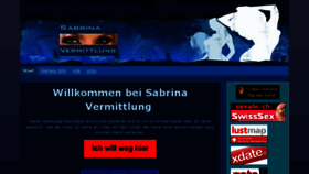 What Sabrina-vermittlung.com website looked like in 2014 (10 years ago)