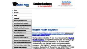 What Studentpolicy.com website looked like in 2014 (10 years ago)