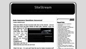 What Sitestream.org website looked like in 2014 (10 years ago)