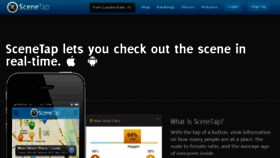 What Scenetap.com website looked like in 2014 (10 years ago)