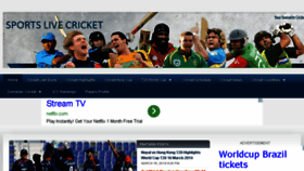 What Sportslivecricket.com website looked like in 2014 (10 years ago)