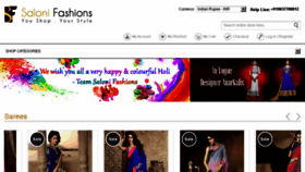 What Salonifashions.com website looked like in 2014 (10 years ago)