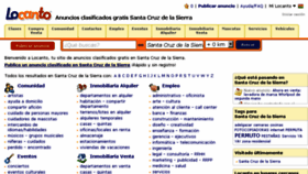 What Santacruzdelasierra.locanto.com.bo website looked like in 2014 (10 years ago)