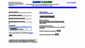 What Suresend.com website looked like in 2014 (10 years ago)