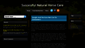 What Successful-natural-horsecare.com website looked like in 2014 (10 years ago)