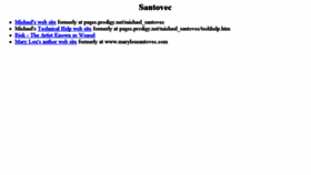 What Santovec.us website looked like in 2014 (10 years ago)