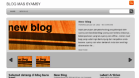 What Syamsy.com website looked like in 2014 (10 years ago)